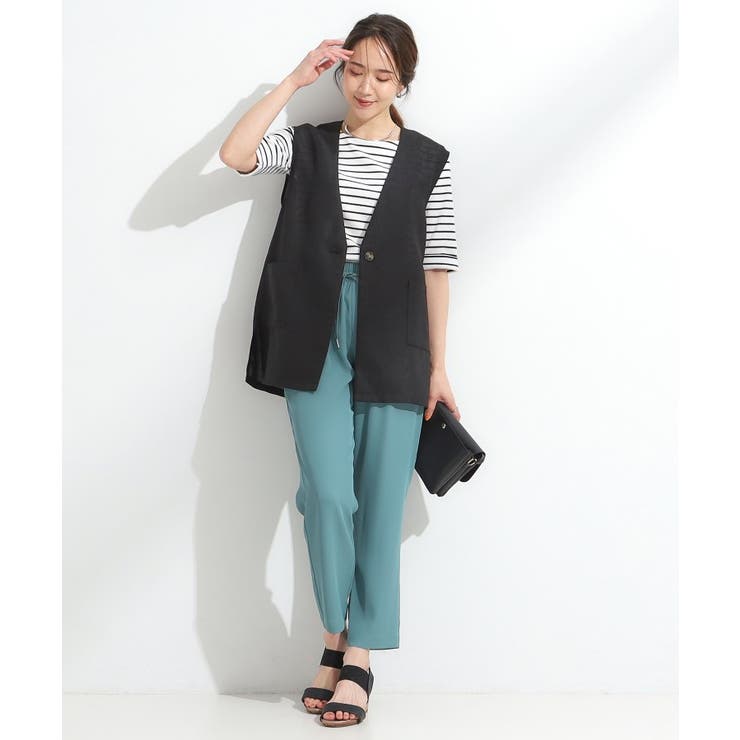 【S-LL】夏のレイヤードコーデに さらりと着られるメッシュジレ | SHOO・LA・RUE | 詳細画像7 