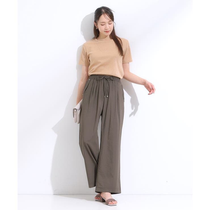 【着丈選べる】触れる度ひんやり ゆるきれい イージーワイドパンツ | SHOO・LA・RUE | 詳細画像3 