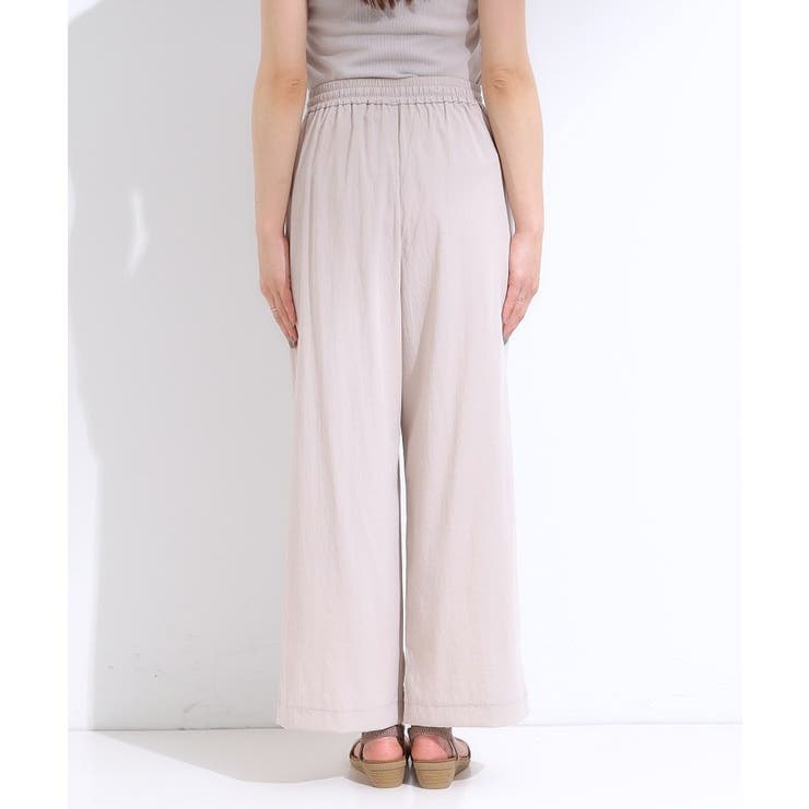 【着丈選べる】触れる度ひんやり ゆるきれい イージーワイドパンツ | SHOO・LA・RUE | 詳細画像33 