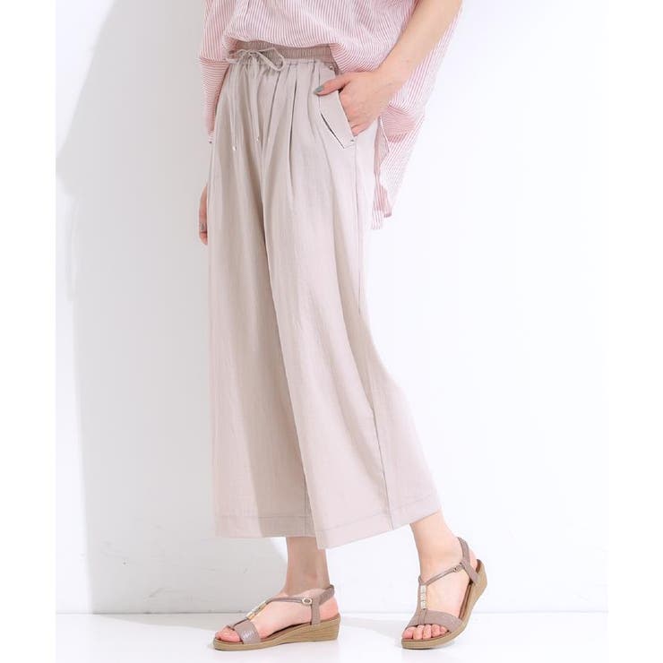 【着丈選べる】触れる度ひんやり ゆるきれい イージーワイドパンツ | SHOO・LA・RUE | 詳細画像19 