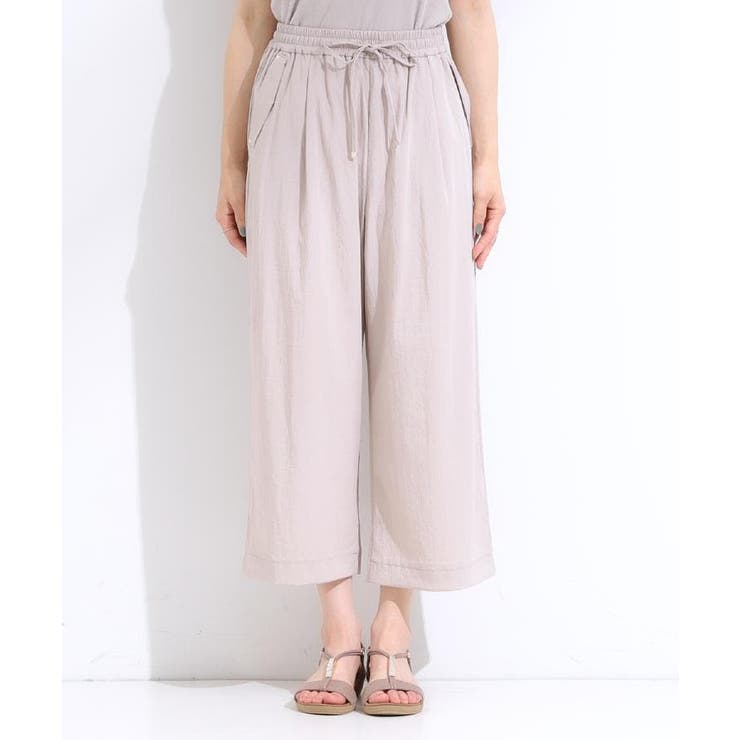 【着丈選べる】触れる度ひんやり ゆるきれい イージーワイドパンツ | SHOO・LA・RUE | 詳細画像30 