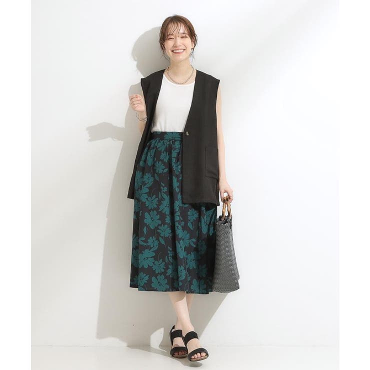 【高レビュー/着丈選べる】華やかさをプラスする アソートロングスカート | SHOO・LA・RUE | 詳細画像13 