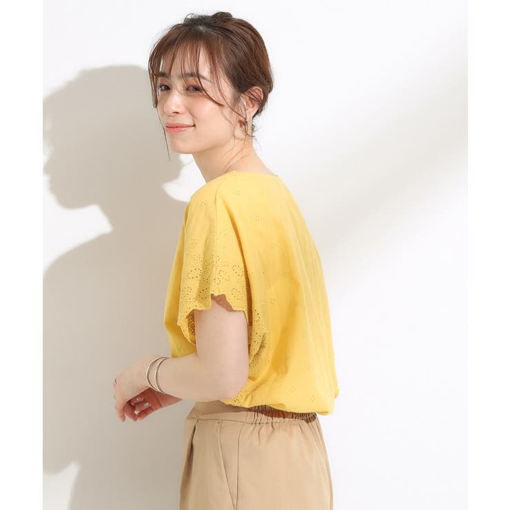 スカラップ刺繍レースが目を惹く ドルマントップス | SHOO・LA・RUE | 詳細画像14 
