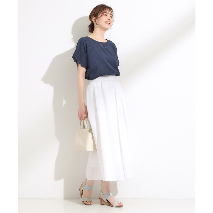 スカラップ刺繍レースが目を惹く ドルマントップス | SHOO・LA・RUE | 詳細画像11 
