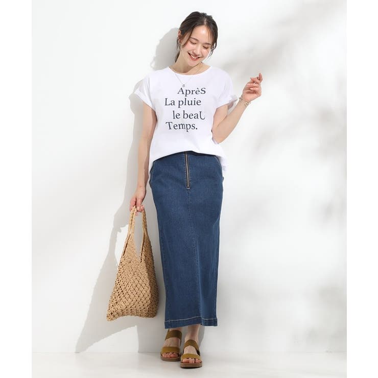 【汗ジミ防止/ひんやり/UV】ロゴプリントTシャツ | SHOO・LA・RUE | 詳細画像11 