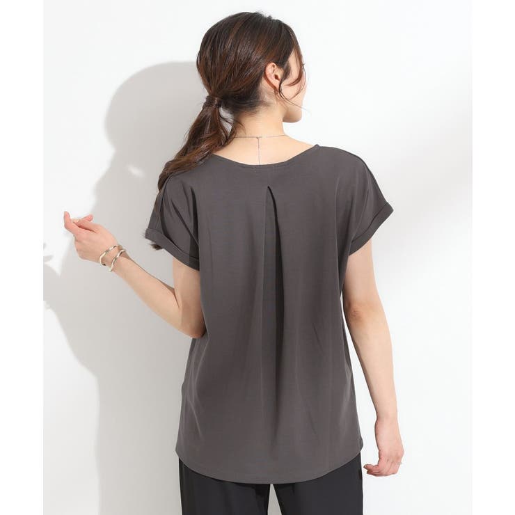 【汗ジミ防止/ひんやり/UV】ロゴプリントTシャツ | SHOO・LA・RUE | 詳細画像2 