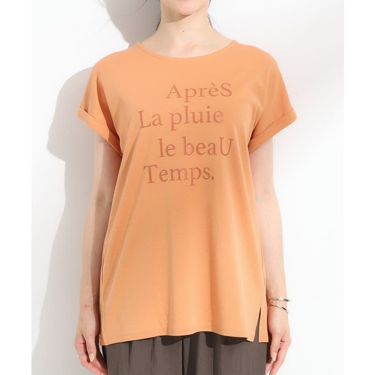 【汗ジミ防止/ひんやり/UV】ロゴプリントTシャツ | SHOO・LA・RUE | 詳細画像17 