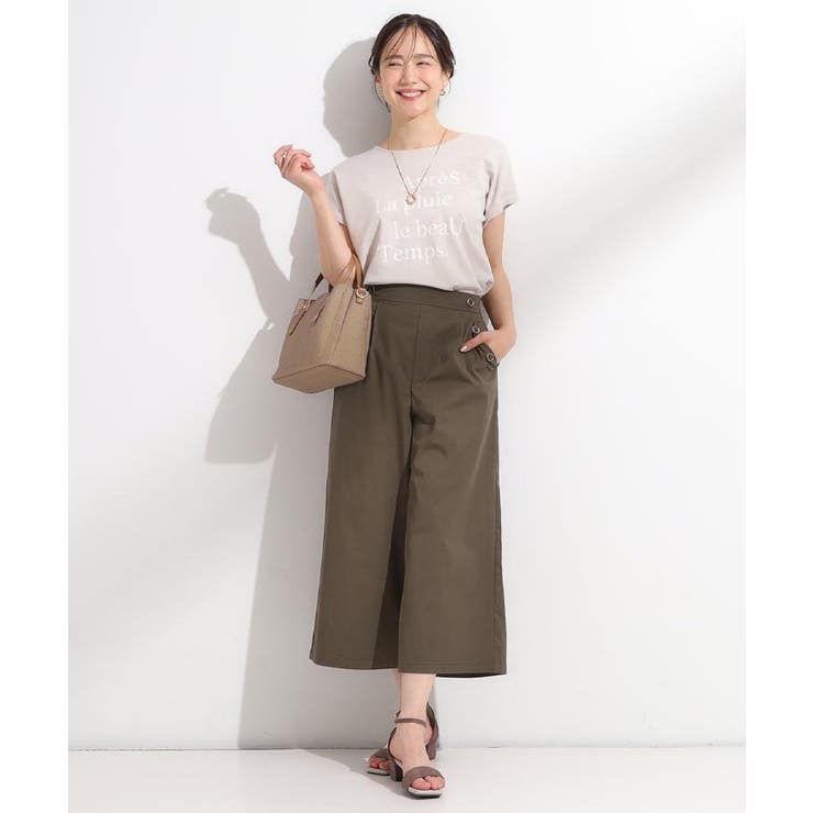 【汗ジミ防止/ひんやり/UV】ロゴプリントTシャツ | SHOO・LA・RUE | 詳細画像27 