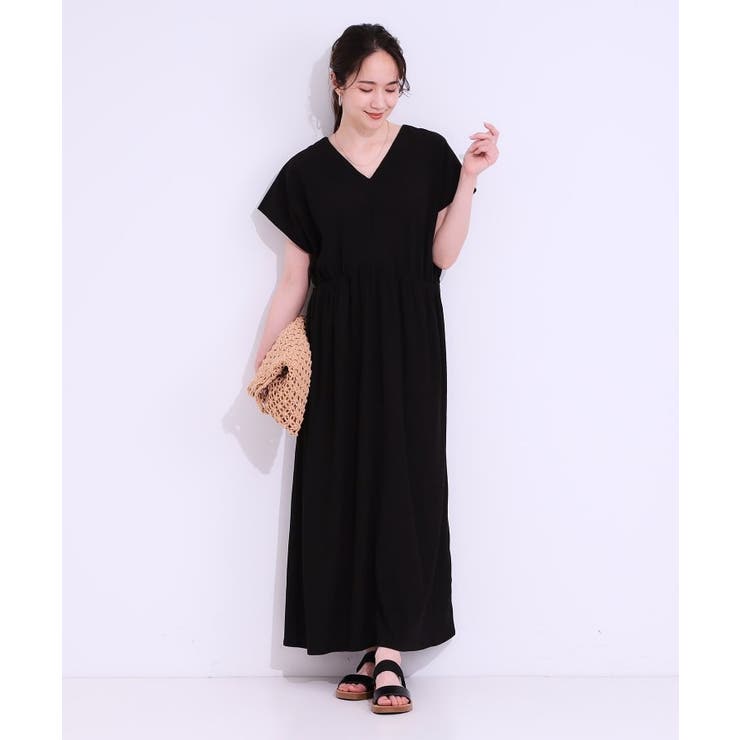 【前後2WAY】さらりと大人上品に 楊柳フレンチワンピース | SHOO・LA・RUE | 詳細画像2 