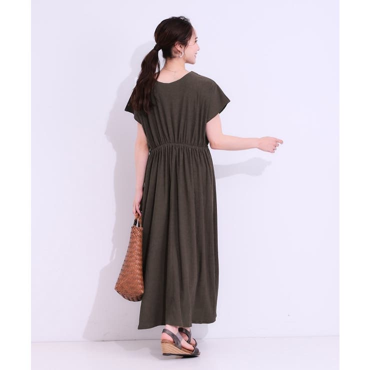 【前後2WAY】さらりと大人上品に 楊柳フレンチワンピース | SHOO・LA・RUE | 詳細画像12 