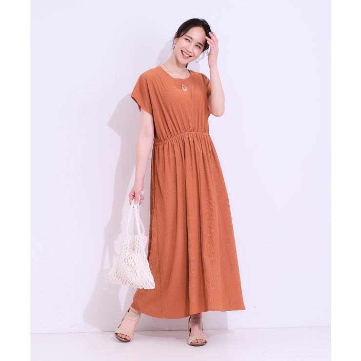 【前後2WAY】さらりと大人上品に 楊柳フレンチワンピース | SHOO・LA・RUE | 詳細画像18 