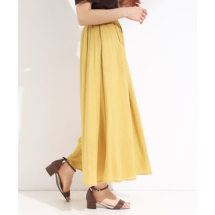 【S-LL/裏地ひんやり】エアリーで涼やか 大人のシアースカーチョ | SHOO・LA・RUE | 詳細画像10 