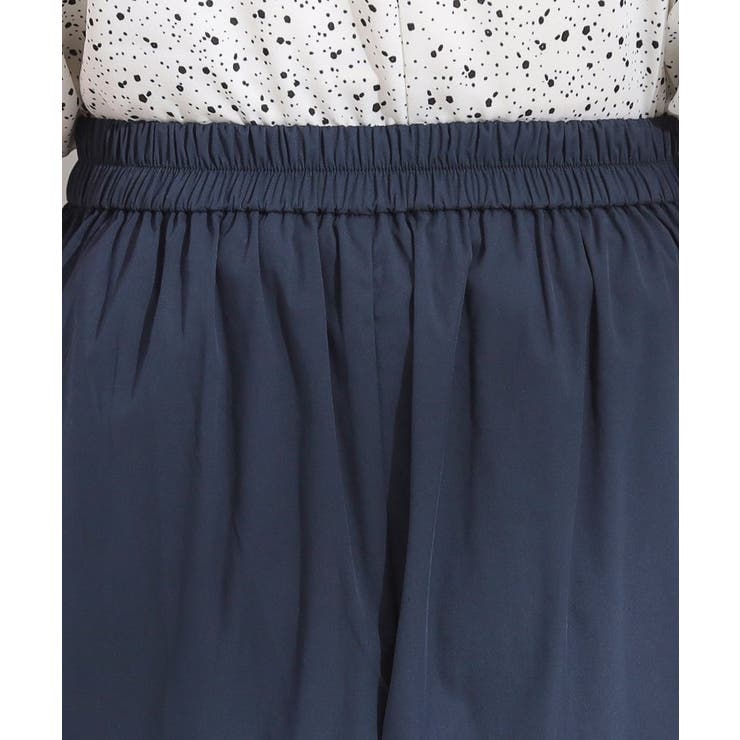 【S-LL/ひんやり/UV】すっきり見えマリン風 ガウチョパンツ | SHOO・LA・RUE | 詳細画像17 