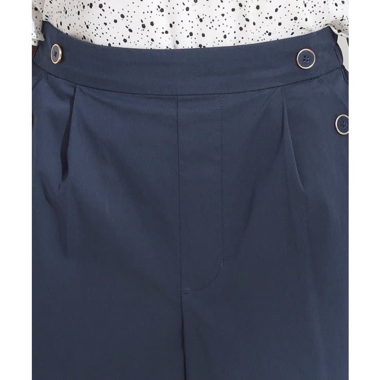 【S-LL/ひんやり/UV】すっきり見えマリン風 ガウチョパンツ | SHOO・LA・RUE | 詳細画像16 