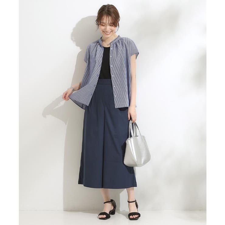 【S-LL/ひんやり/UV】すっきり見えマリン風 ガウチョパンツ | SHOO・LA・RUE | 詳細画像20 