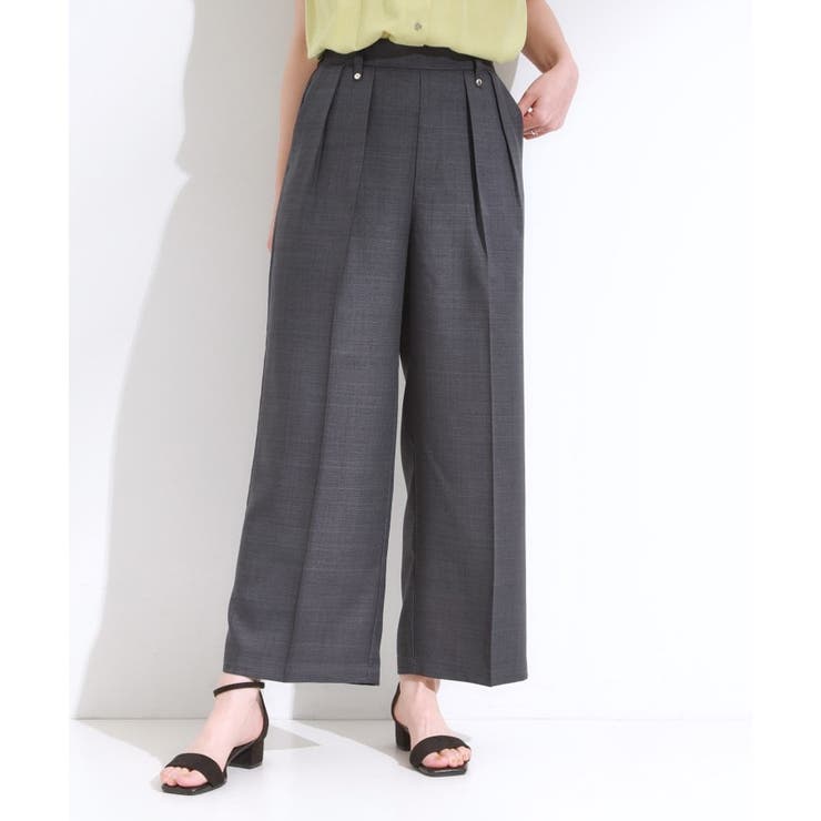 【S LL 洗濯後しわになりにくい】ゴールドパーツできれい見え | SHOO・LA・RUE | 詳細画像1 