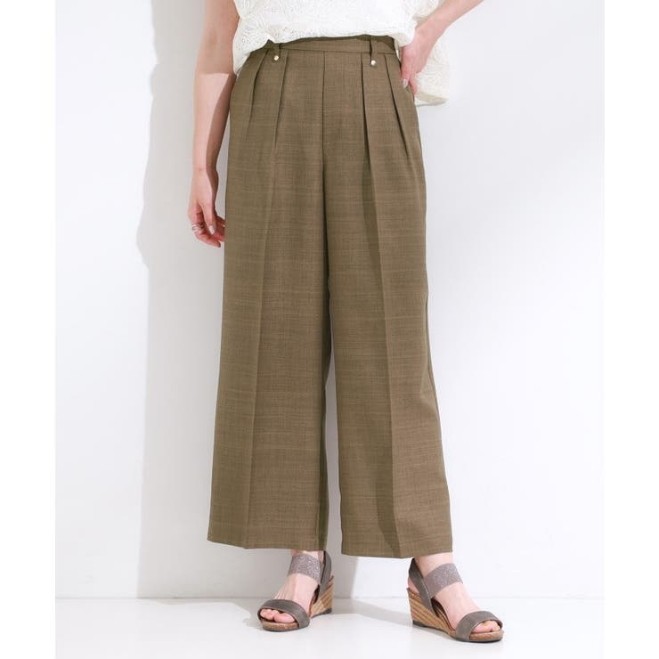 【S LL 洗濯後しわになりにくい】ゴールドパーツできれい見え | SHOO・LA・RUE | 詳細画像9 