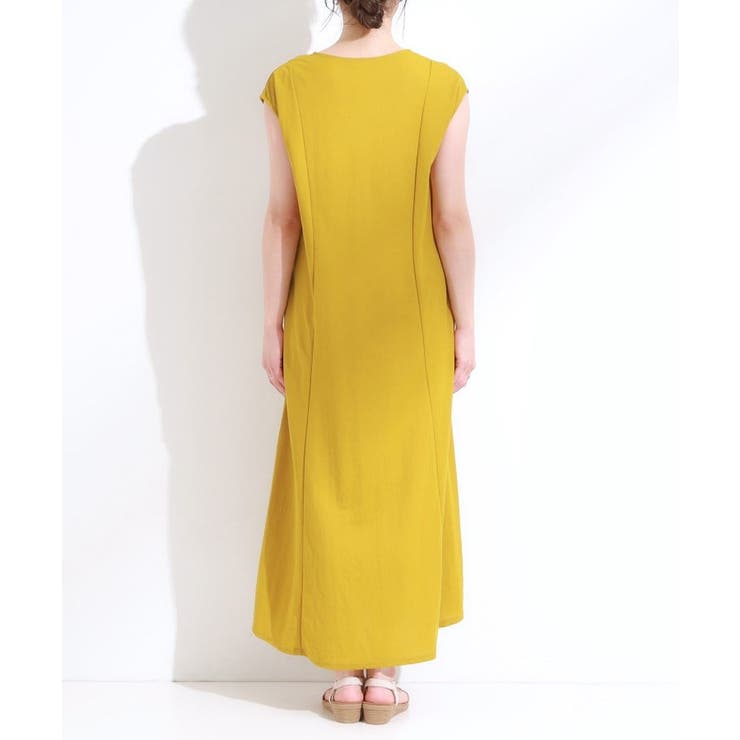 【S-LL/ひんやり】切替ラインですっきりと 1枚で着られるロングワンピース | SHOO・LA・RUE | 詳細画像16 