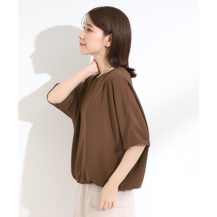 【洗濯後しわになりにくい】さらっとタッチの 5分袖ドルマンブラウス | SHOO・LA・RUE | 詳細画像2 