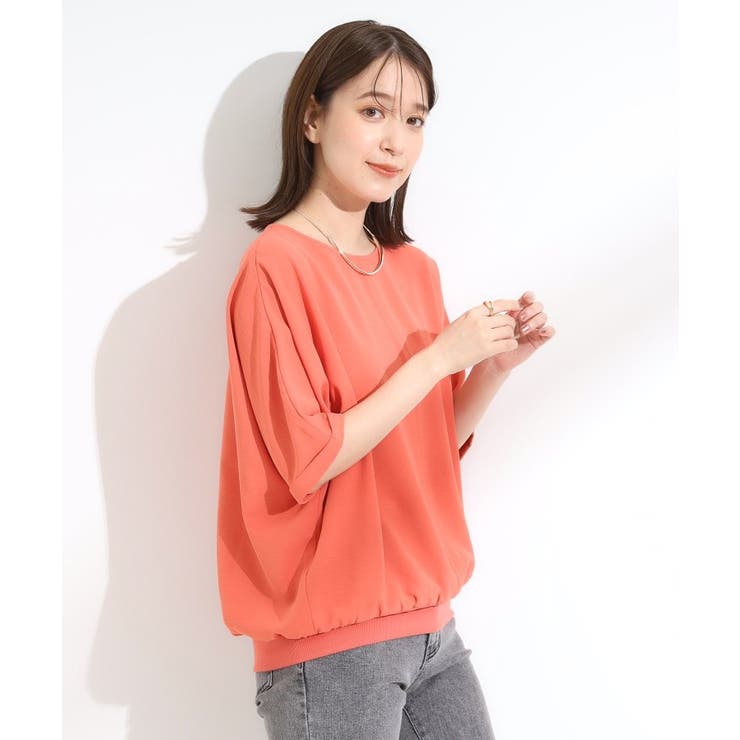 【洗濯後しわになりにくい】さらっとタッチの 5分袖ドルマンブラウス | SHOO・LA・RUE | 詳細画像6 