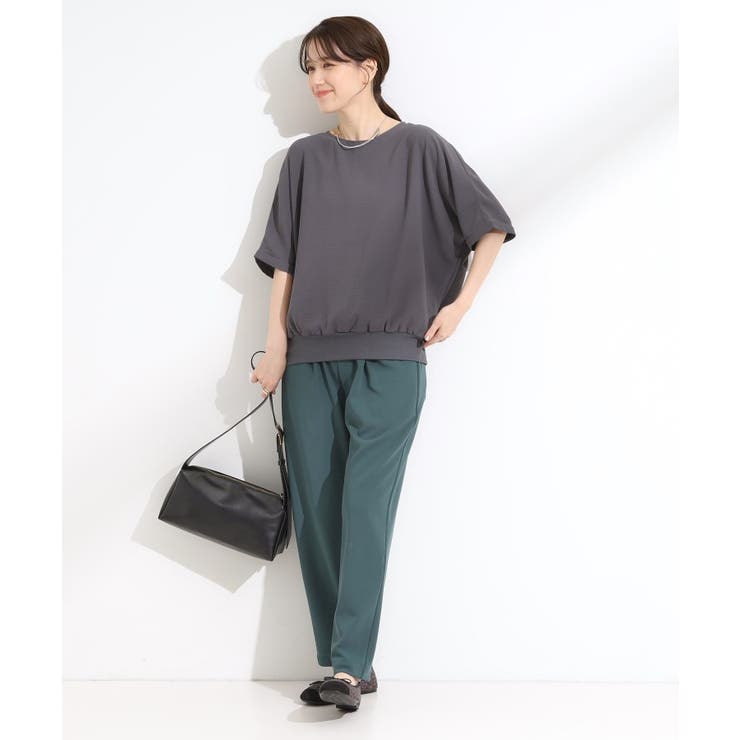 【洗濯後しわになりにくい】さらっとタッチの 5分袖ドルマンブラウス | SHOO・LA・RUE | 詳細画像15 