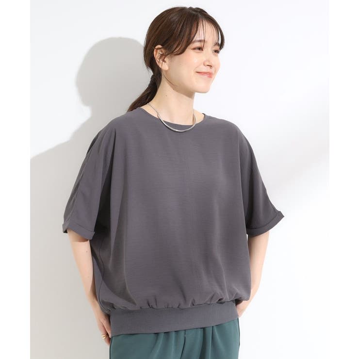 【洗濯後しわになりにくい】さらっとタッチの 5分袖ドルマンブラウス | SHOO・LA・RUE | 詳細画像13 
