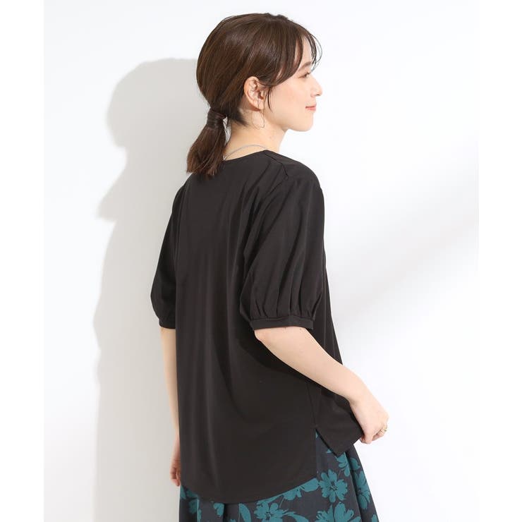 【S-LL/ひんやり/UV】スキッパーネックで女性らしい きれい見えトップス | SHOO・LA・RUE | 詳細画像6 