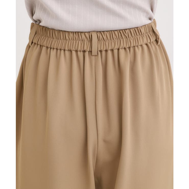 【S-LL】腰まわりや太ももを自然にカバー タックワイドパンツ | SHOO・LA・RUE | 詳細画像13 