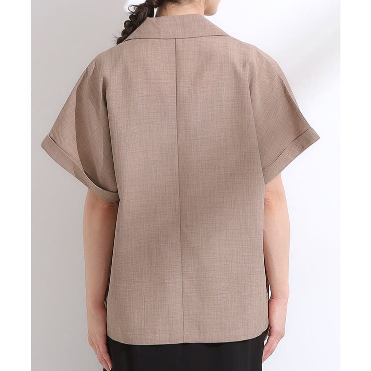 【S-LL】さらりと着たい大人のための 麻調半袖ジャケット | SHOO・LA・RUE | 詳細画像15 