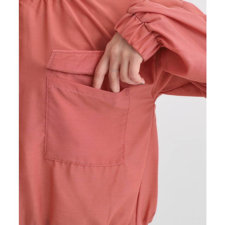 【S-LL】寒暖差のある時期に 大人上品なシアーブルゾン | SHOO・LA・RUE | 詳細画像18 