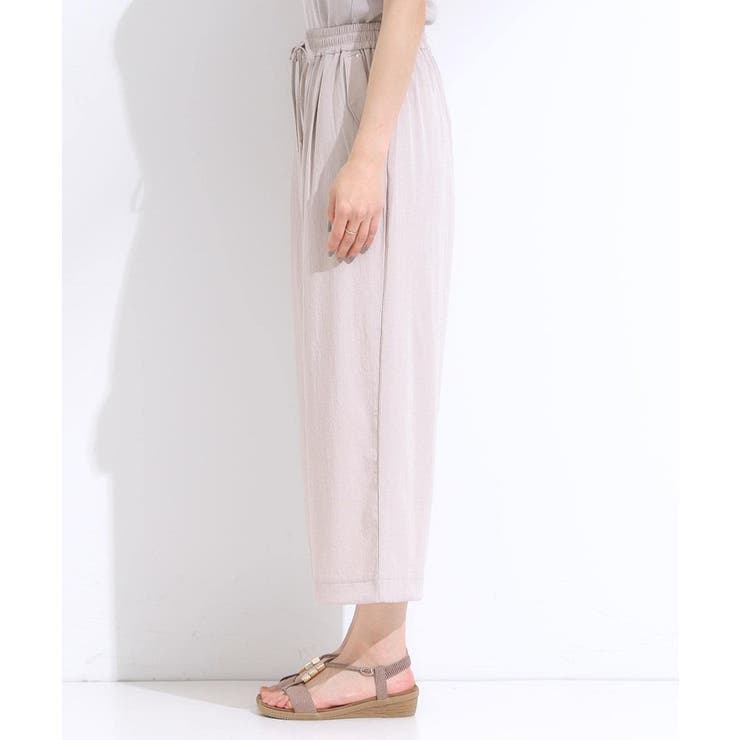 【着丈選べる/S-LL】触れる度ひんやり ゆるきれい イージーワイドパンツ | SHOO・LA・RUE | 詳細画像18 