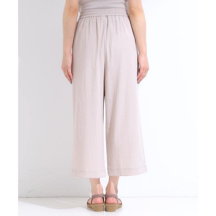 【着丈選べる/S-LL】触れる度ひんやり ゆるきれい イージーワイドパンツ | SHOO・LA・RUE | 詳細画像20 