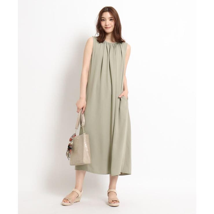 S Ll とろりんギャザーロングワンピース 品番 Wrdw Grove グローブ のレディースファッション通販 Shoplist ショップリスト