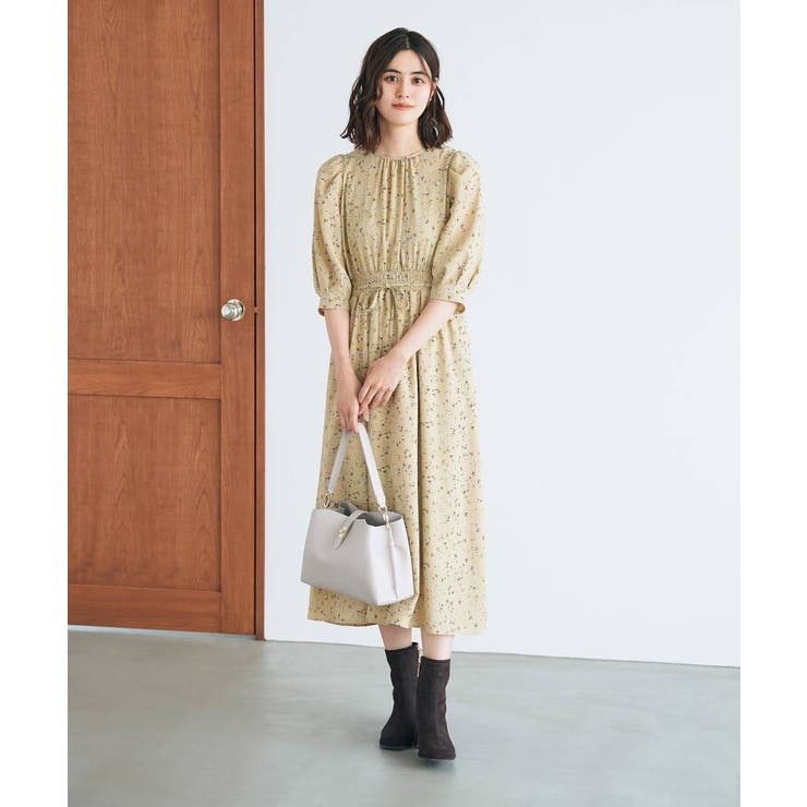 小花柄シャーリングプリントワンピース 品番 Wrdw Grove グローブ のレディースファッション通販 毎日送料無料 Shoplist ショップリスト