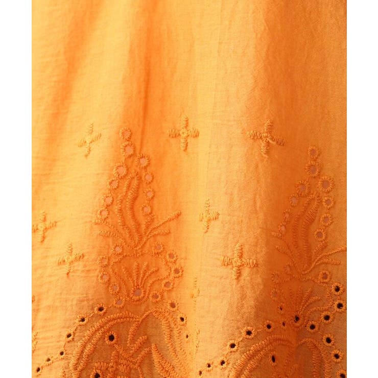 オレンジ(067)】カットワーク刺繍チュニック[品番：WRDW0148088]｜grove（グローブ）のレディース ファッション通販｜SHOPLIST（ショップリスト）