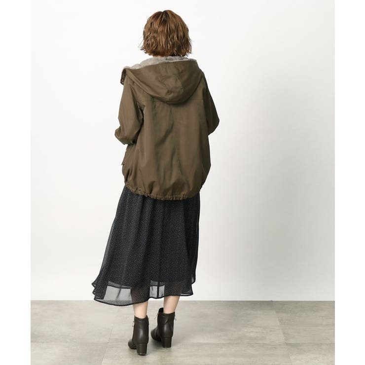 3WAYでロングシーズン活躍する！フェイクファーライナーセットマンパ[品番：WRDW0171170]｜grove（グローブ）のレディースファッション通販｜SHOPLIST（ショップリスト）