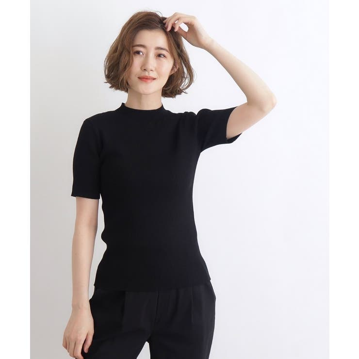 ニット セーター チュールキャミセットリブニット レディース MODE ROBE ニット セーター チュールキャミセットリブニット