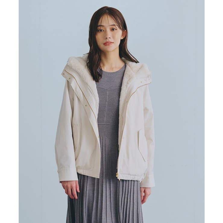 値下げ‼️グローブ　3way フェイクファーライナーモッズコート grove（グローブ） 3WAY仕様でロングシーズン活躍！ フェイク