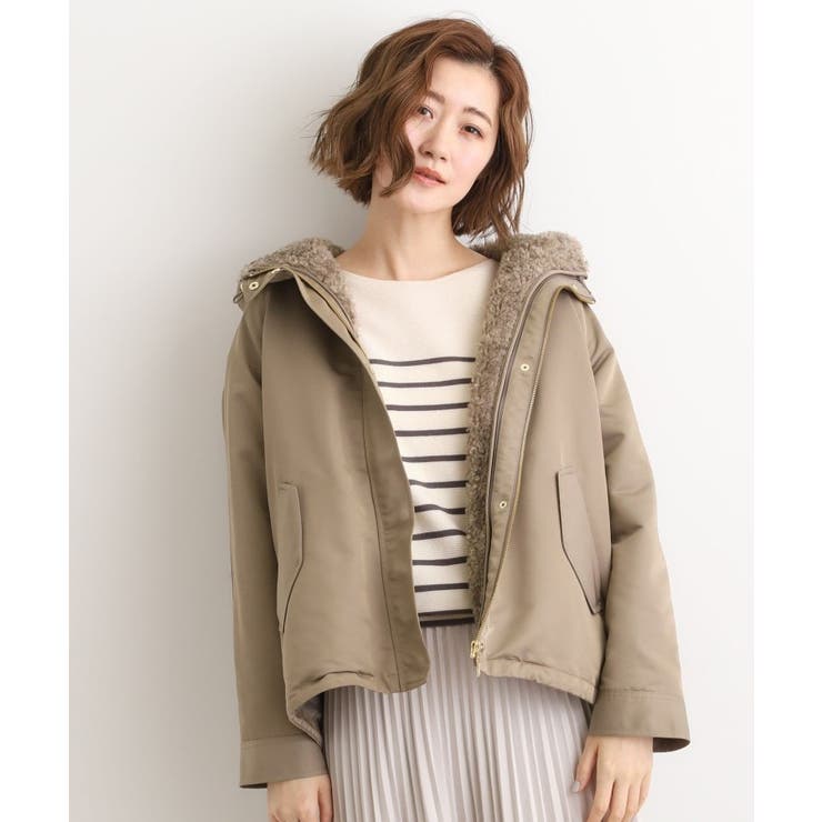 モカ(054) | 【名品アウター/3WAY・はっ水】ボアライナー付マウンテンパーカ | grove