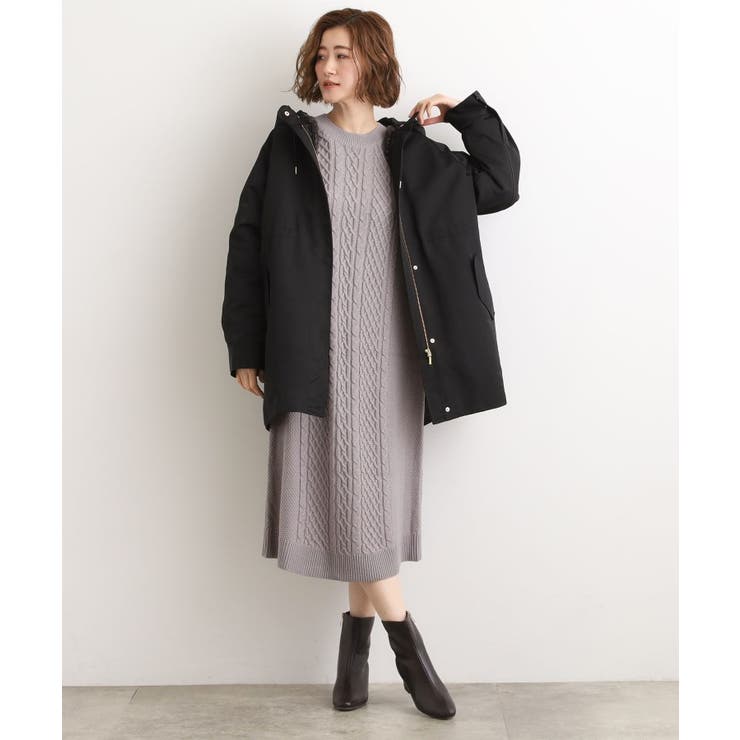 ノンモッズウールコート　⭕️値下げ中⭕️ボアライナー付3way美品 最終お値下げ！！【名品アウター/3WAY・はっ水】ボアライナー付き