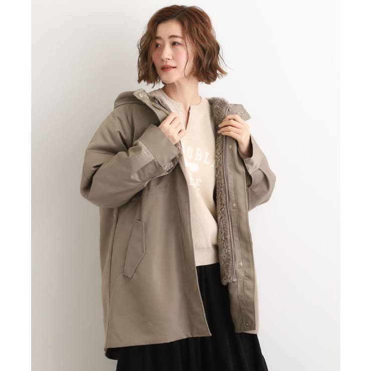 ノンモッズウールコート　⭕️値下げ中⭕️ボアライナー付3way美品 最終お値下げ！！【名品アウター/3WAY・はっ水】ボアライナー付き