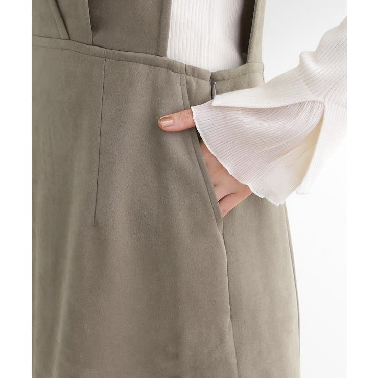 【秋から冬まで活躍】スエードライクジャンパードレス | grove | 詳細画像14 