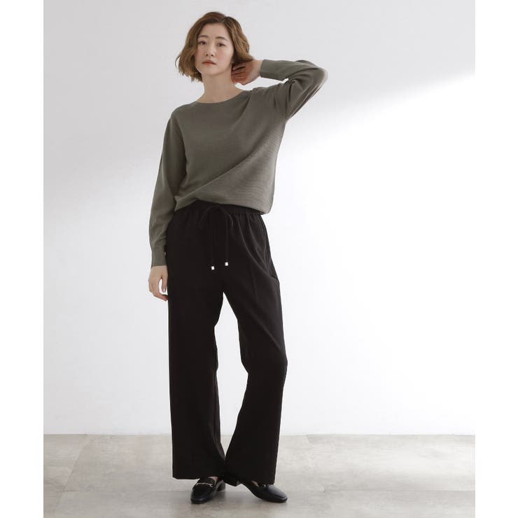 【最終お値下げ！】ガーターボートネックプルオーバー【洗える/毛玉軽減】 | grove | 詳細画像11 