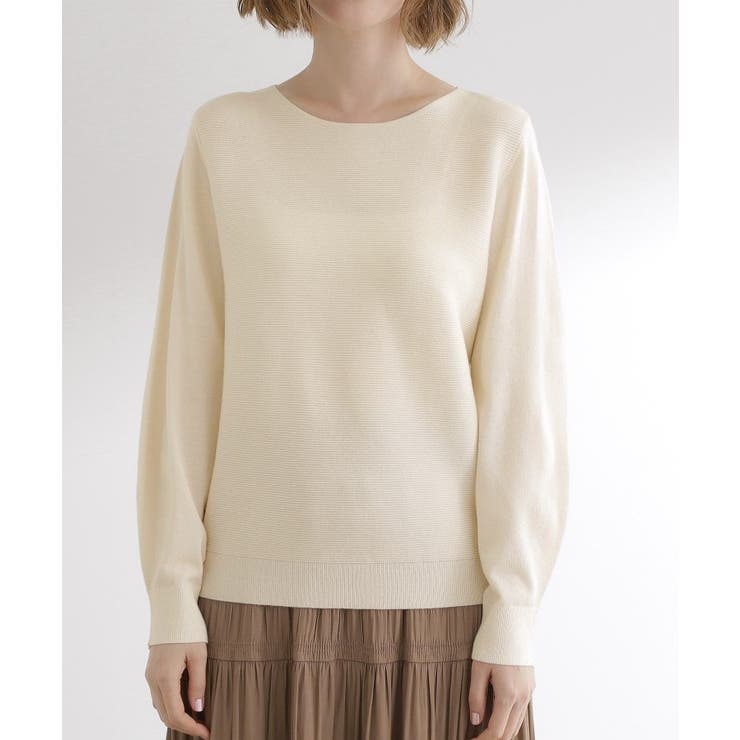 【最終お値下げ！】ガーターボートネックプルオーバー【洗える/毛玉軽減】 | grove | 詳細画像36 