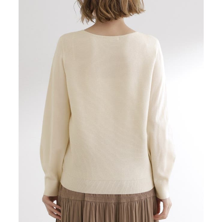 【最終お値下げ！】ガーターボートネックプルオーバー【洗える/毛玉軽減】 | grove | 詳細画像38 