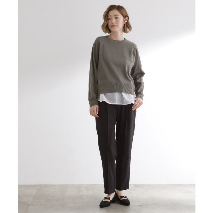 【洗える/毛玉軽減】天竺ラグランスリーブプルオーバー | grove | 詳細画像18 