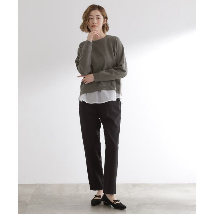 【洗える/毛玉軽減】天竺ラグランスリーブプルオーバー | grove | 詳細画像19 