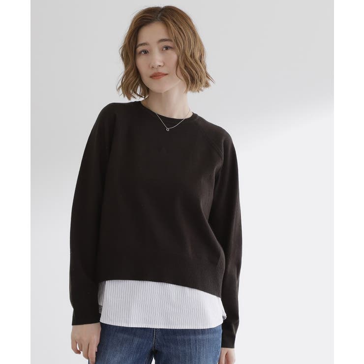 【洗える/毛玉軽減】天竺ラグランスリーブプルオーバー | grove | 詳細画像27 