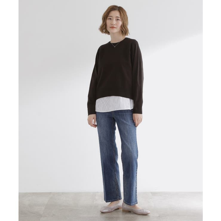 【洗える/毛玉軽減】天竺ラグランスリーブプルオーバー | grove | 詳細画像28 