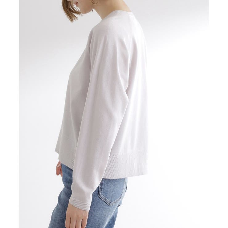 【洗える/毛玉軽減】天竺ラグランスリーブプルオーバー | grove | 詳細画像32 